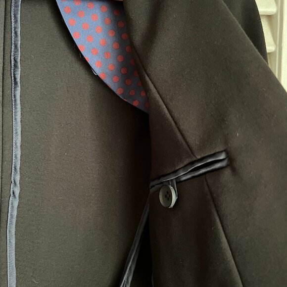 Boden Stretch-Ponte Blazer Black, Size 4R - Picture 3 of 7